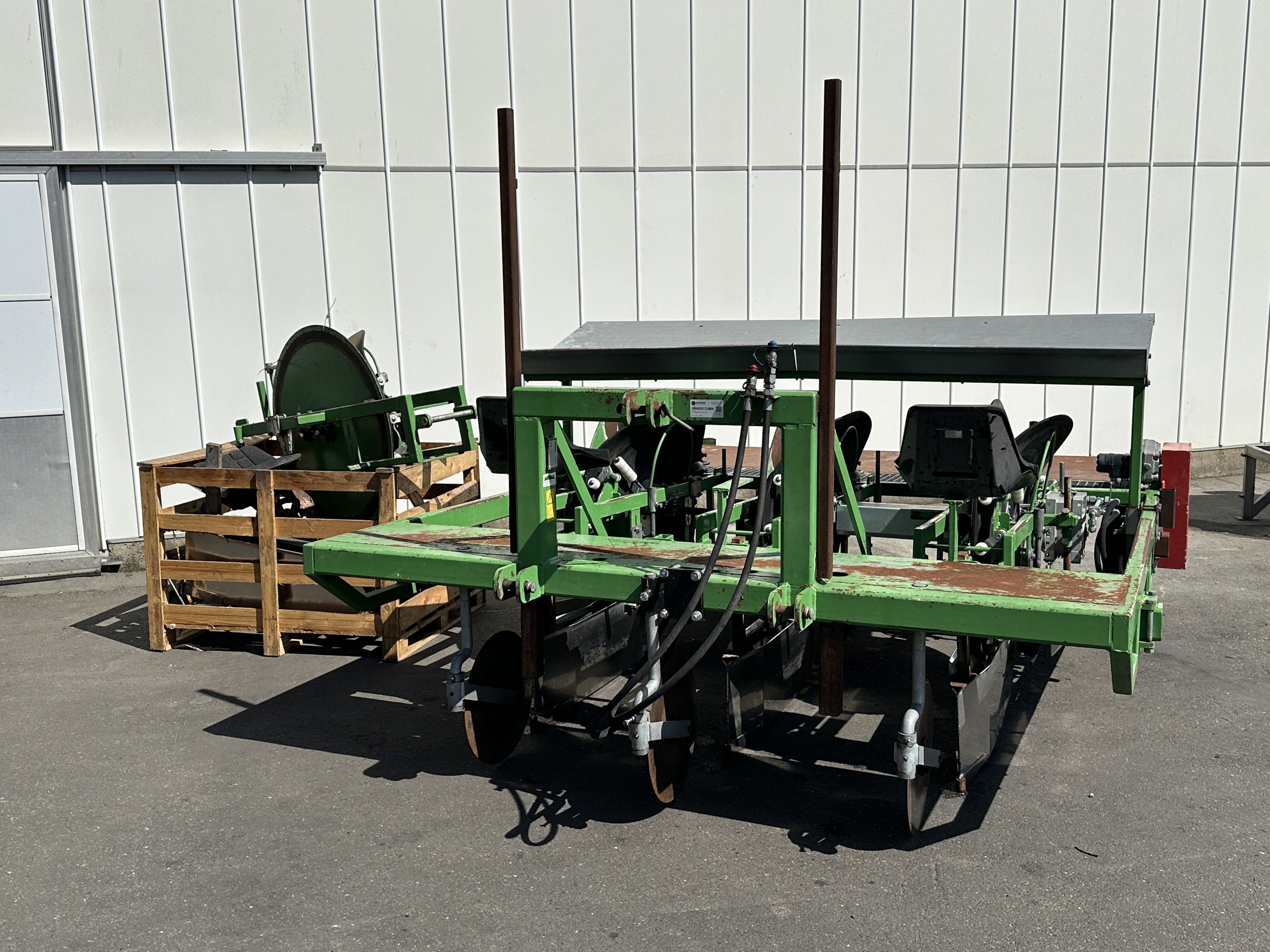 Basrijs plantmachine met 100 cm grote schijven 4 rijig